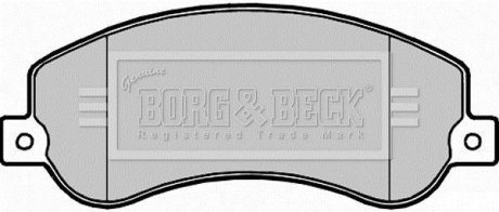 Тормозні (гальмівні) колодки borg & beck BBP2281