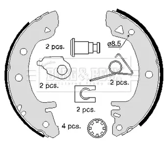 Колодки ручного (стоячого) гальма BORG & BECK BBS6097