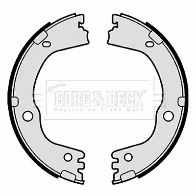 Колодки ручного (стоячого) гальма BORG & BECK BBS6512 (фото 1)