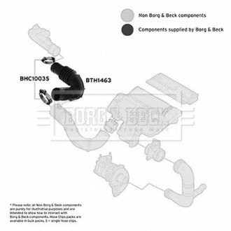 Патрубок borg & beck BTH1463