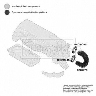 Патрубок borg & beck BTH1470