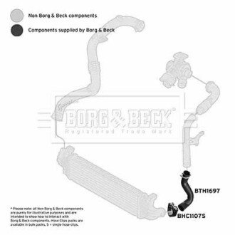 Патрубок borg & beck BTH1697