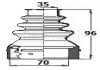 Пильник привiдного валу к-т з хомутами, змазкою borg & beck BCB6141