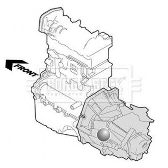 Подушка коробки borg & beck BEM3172