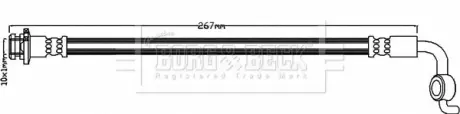 Гальмівний шланг BORG & BECK BBH8349
