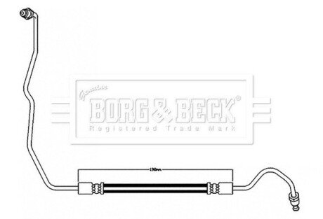 Тормозной шланг borg & beck BBH8596 на Рено Megane