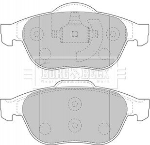 Тормозні (гальмівні) колодки borg & beck BBP1731 на Рено Сценик 1