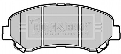 Тормозные колодки borg & beck BBP2084