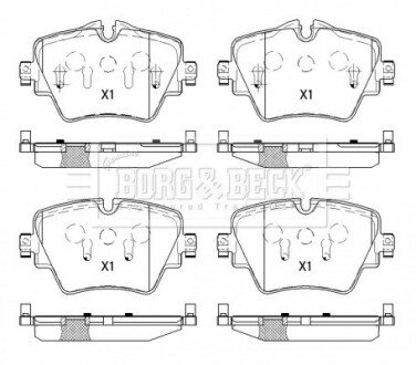 Тормозные колодки borg & Beck BBP2527