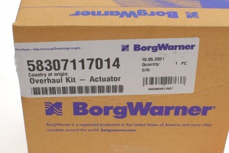 Актуатор турбины borgWarner 58307117014