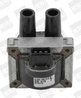 BERU RENAULT Котушка запалювання LAGUNA 1.8I 95-98 (2шт. на авто) BORGWARNER ZS315