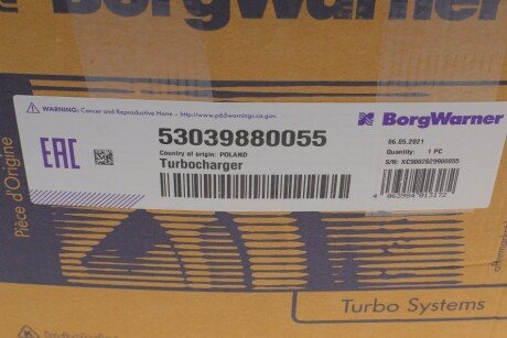 Турбина Renault borgWarner 5303 988 0055