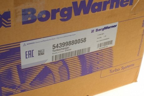 Турбина VW borgwarner 5439 988 0058