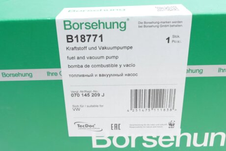 Помпа вакуумна (OE) borsehung B18771