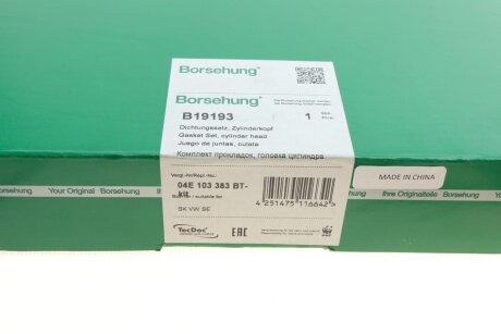 Прокладки ГБЦ (к-кт) CWVA,CWVB 1.6L borsehung B19193