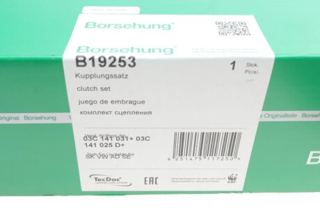 Комплект зчеплення в зборі borsehung B19253