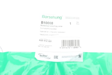 Отбойник переднего амортизатора borsehung B10008