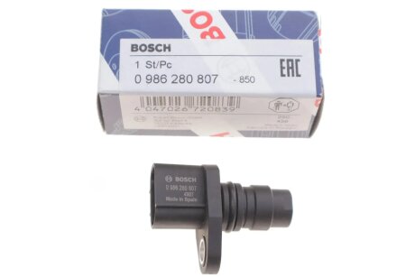 ДАТЧИК ОБЕРТОВОЇ ШВИДКОСТІ bosch 0986280807