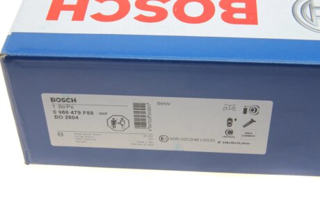 ДИСК ПЕРЕДНIЙ ПРАВИЙ COMPOUND bosch 0986479F59
