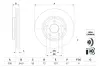 Вентильований гальмівний диск Bosch 0986479G78 (фото 1)