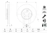 BOSCH DB Гальмівний диск передн. C-CLASS (W205), C-CLASS T-Model (S205), C-CLASS Купе (C205) bosch 0986479H47