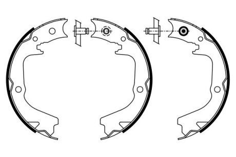 Колодки ручного (стоячого) тормоза bosch 0986487932