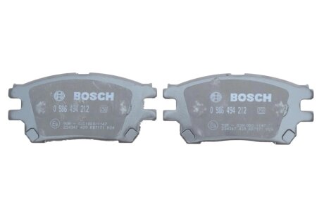 TOYOTA К-т тормозных колодок PREVIA 2.0D 07 00- bosch 0986494212