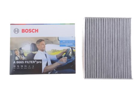 A8665 LAND ROVER Фільтр салону (антибакт.) FILTER+pro RANGE ROVER SPORT III 21-, RANGE ROVER V 21- bosch 0986628665