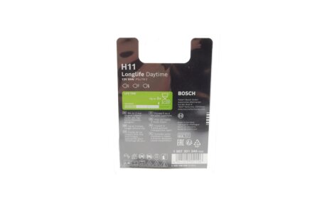 Лампа накаливания H11 12V 55W PGJ19-2 LONGLIFE DAYTIME bosch 1987301340