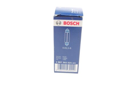 Лампа 24V софитная C10W24V 10W SV8.5-6 bosch 1987302521