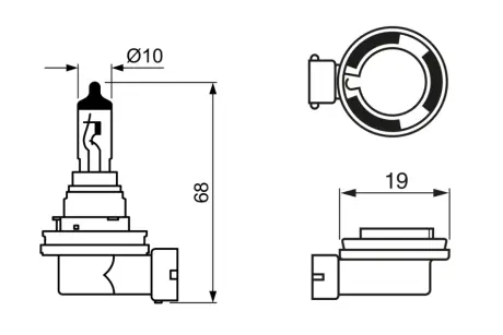 АВТОМОБІЛЬНА ЛАМПА РОЗЖАРЮВАННЯ Bosch 1987302830