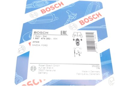 Монтажний к-кт гальмівних колодок bosch 1987474353