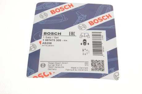 Монтажний к-кт гальмівних колодок bosch 1987475309