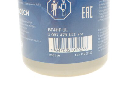 Тормозная жидкость DOT 4 HP 1L bosch 1987479113