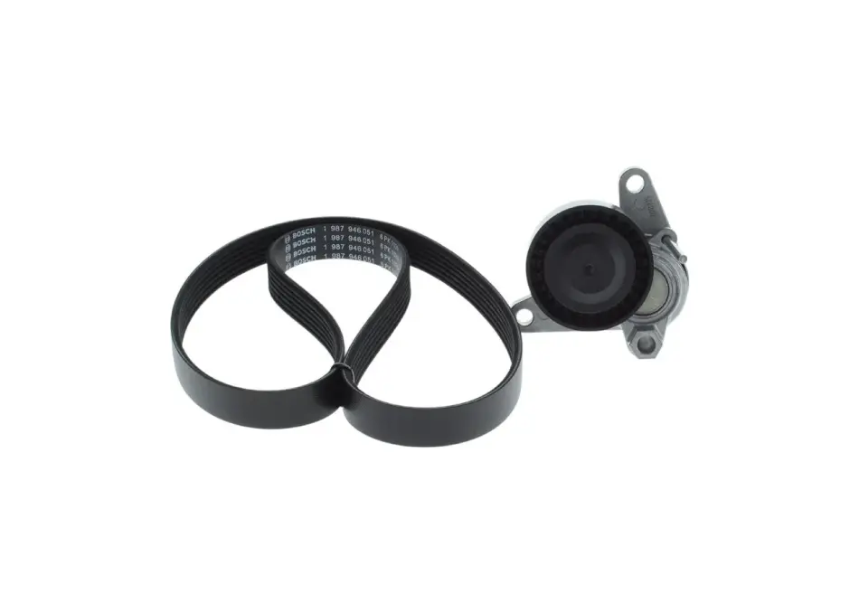 BOSCH VW Комплект поліклинових ременів (ремень + натяж. мех.) CADDY 2.0 15-, GOLF VII 1.6/2.0 12- bosch 1987600778