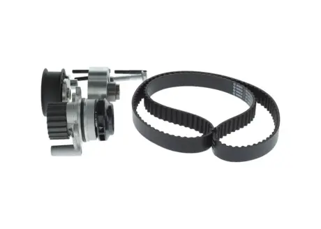 BOSCH К-т ГРМ з помпою! (помпа + рем. + 4шт. ролика + кріплення) AUDI A3 1,9TDI 96-01 VW 1,9TDI/SDI: Golf IV, Polo SKODA SEAT bosch 1987945343