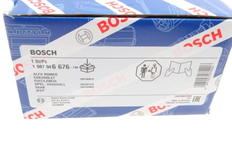 К-т ГРМ (рем.+2шт. ролика) FIAТ Doblo 2.0D Multijet 10-, Ducato 2.0D Multijet 11-, OPEL 1,9-2,0CDTI. bosch 1987946676