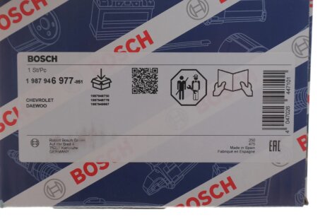 К-кт. ГРМ (помпа + ремінь + ролик) Daewoo Matiz 0.8 bosch 1987946977