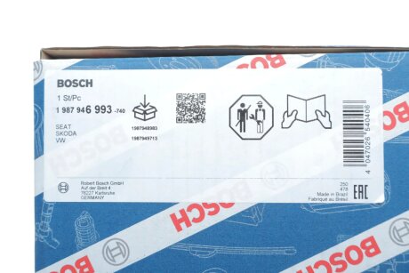 К-т ГРМ (помпа + ремінь + ролік) bosch 1987946993