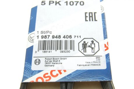 Ремінь поліклиновий bosch 1987948406