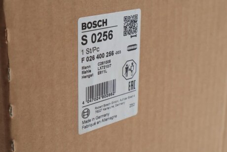 Повітряний фільтр bosch F026400256