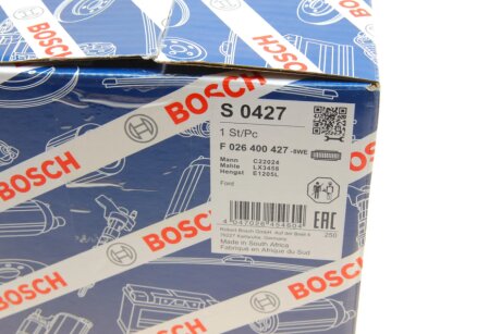 FORD Фильтр воздушный RANGER 11- bosch F026400427