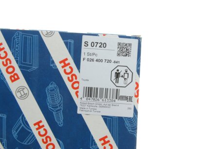 ВСТАВКА ПОВІТРЯНОГО ФІЛЬТРА bosch F026400720