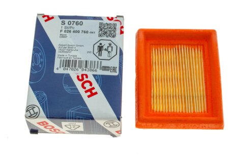 FORD S0760 Фільтр повітряний Transit 2.0 EcoBlue bosch F026400760
