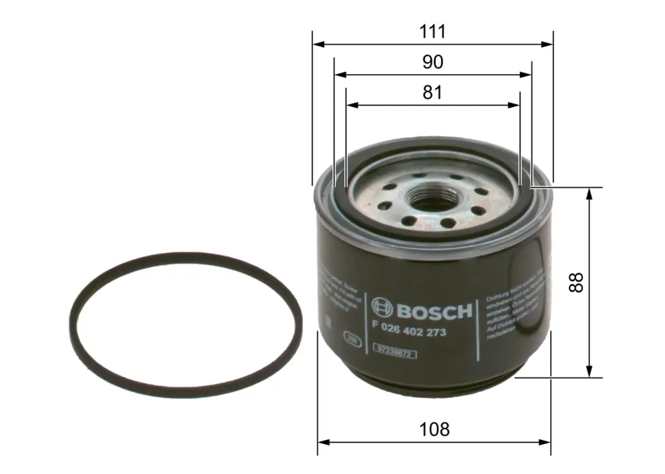 Паливний фільтр Bosch F026402273 (фото 1)