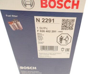 ВСТАВКА ПАЛИВНОГО ФІЛЬТРА bosch F026402291