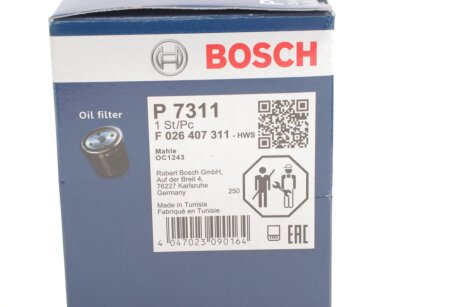 Р¤С–Р»СЊС‚СЂ РјР°СЃР»СЏРЅРёР№ bosch F026407311