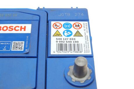 Аккумулятор (акб) 40ah (ампер) bosch 0092S40190