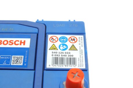Акумулятор (акб) 40ah (ампер) bosch 0092S40300
