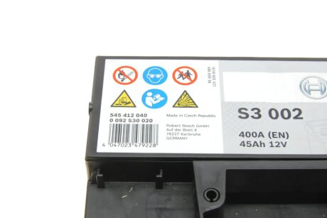 Акумулятор (акб) 45ah (ампер) bosch 0092S30020
